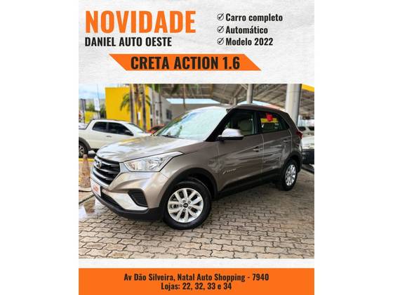 HYUNDAI CRETA 1.6 16V FLEX ACTION AUTOMÁTICO HYUNDAI CRETA 1.6 16V FLEX ACTION AUTOMÁTICO